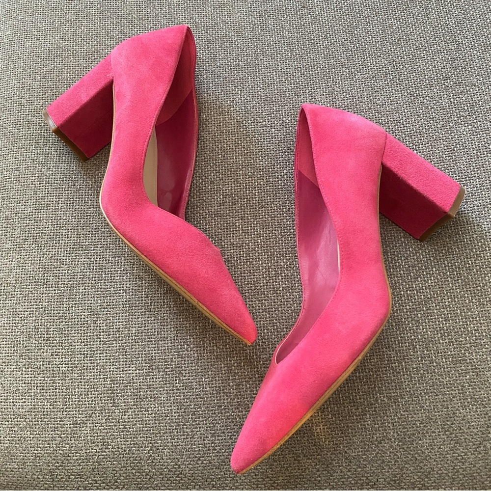 Marc Fisher Suede Block Heel Pump